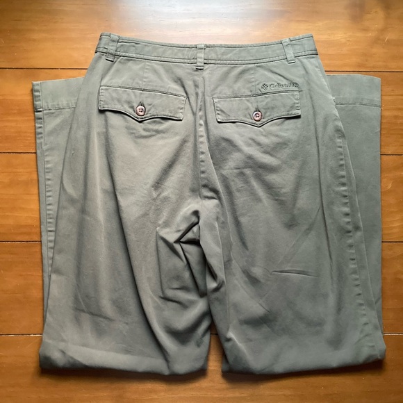Columbia Hiking Camping Utility Straight Leg Ankle Pants in Green Womens 6 / 28 - Picture 5 of 11